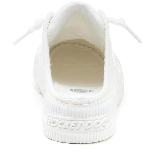 Rocket Dog Cheery Mule Canvas Textile Women's White Mules