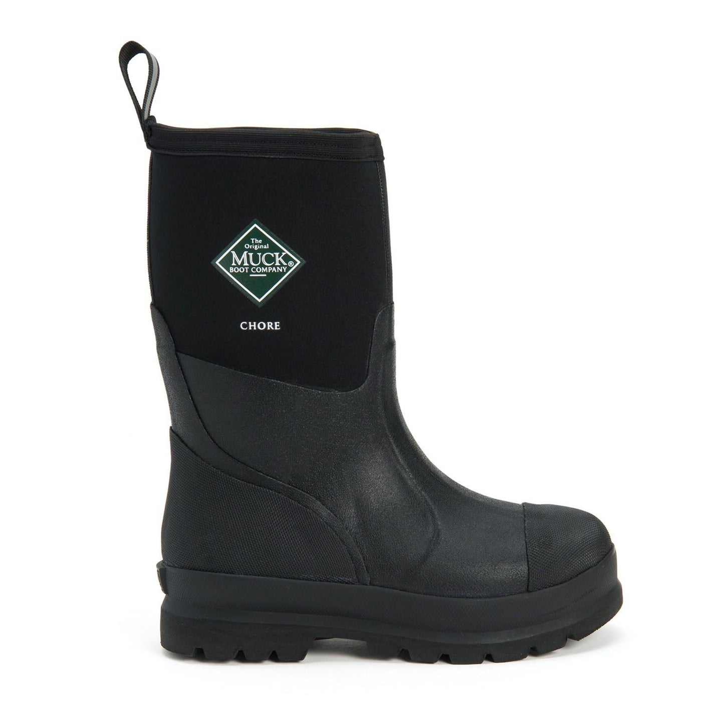 Muck Boots Chore Classic Mid Patterned Wellington in Black
