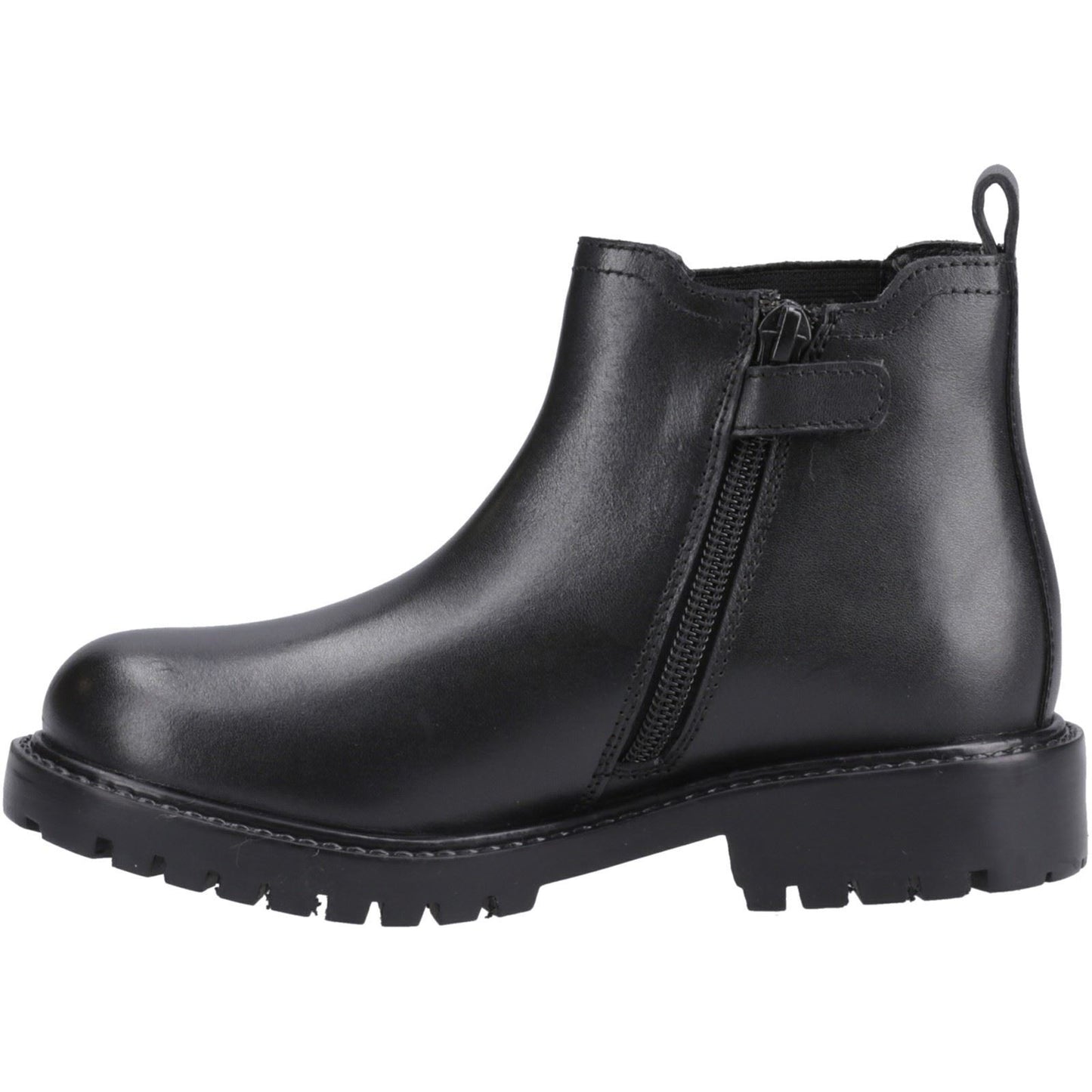 Hush Puppies Ariella Chelsea Leather Black Boots