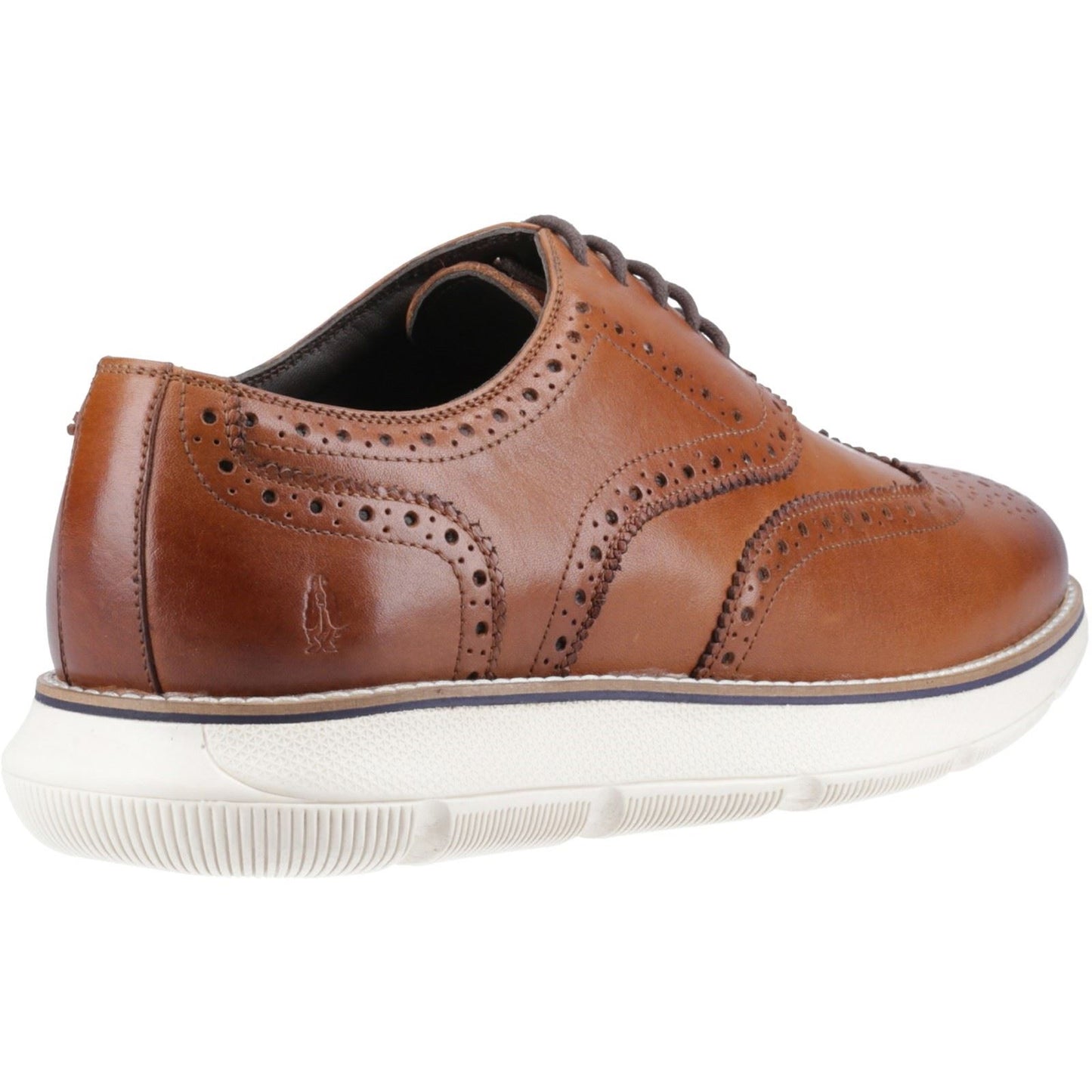 Hush Puppies Zach Leather Men's Tan/White Brogues Shoes