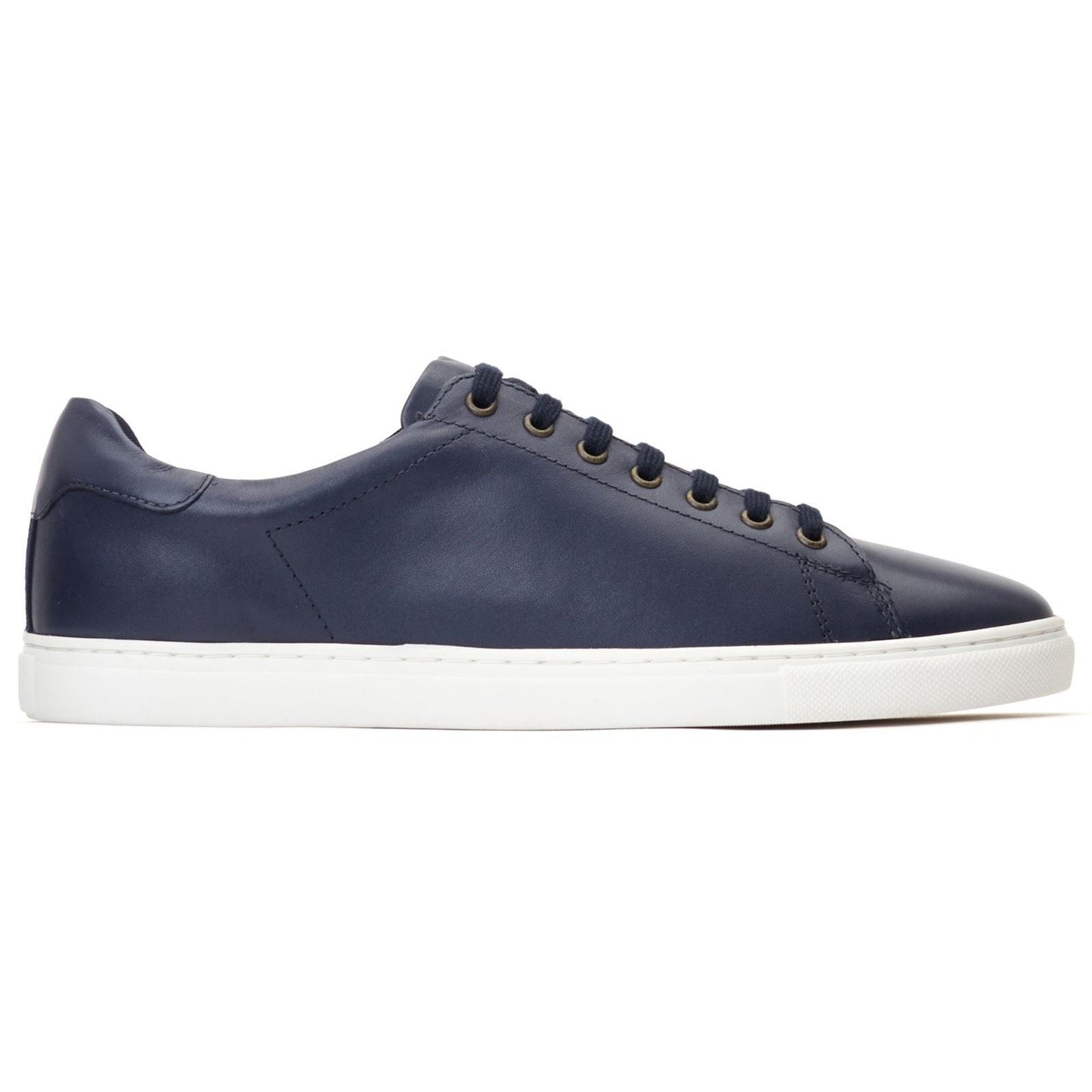 Base London Tucker Leather Men's Navy Trainers