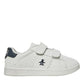 Penguin Junior Marble White/Navy Trainers