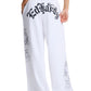 Ed Hardy Gothic Dragon Stone Wash Women's White Joggers