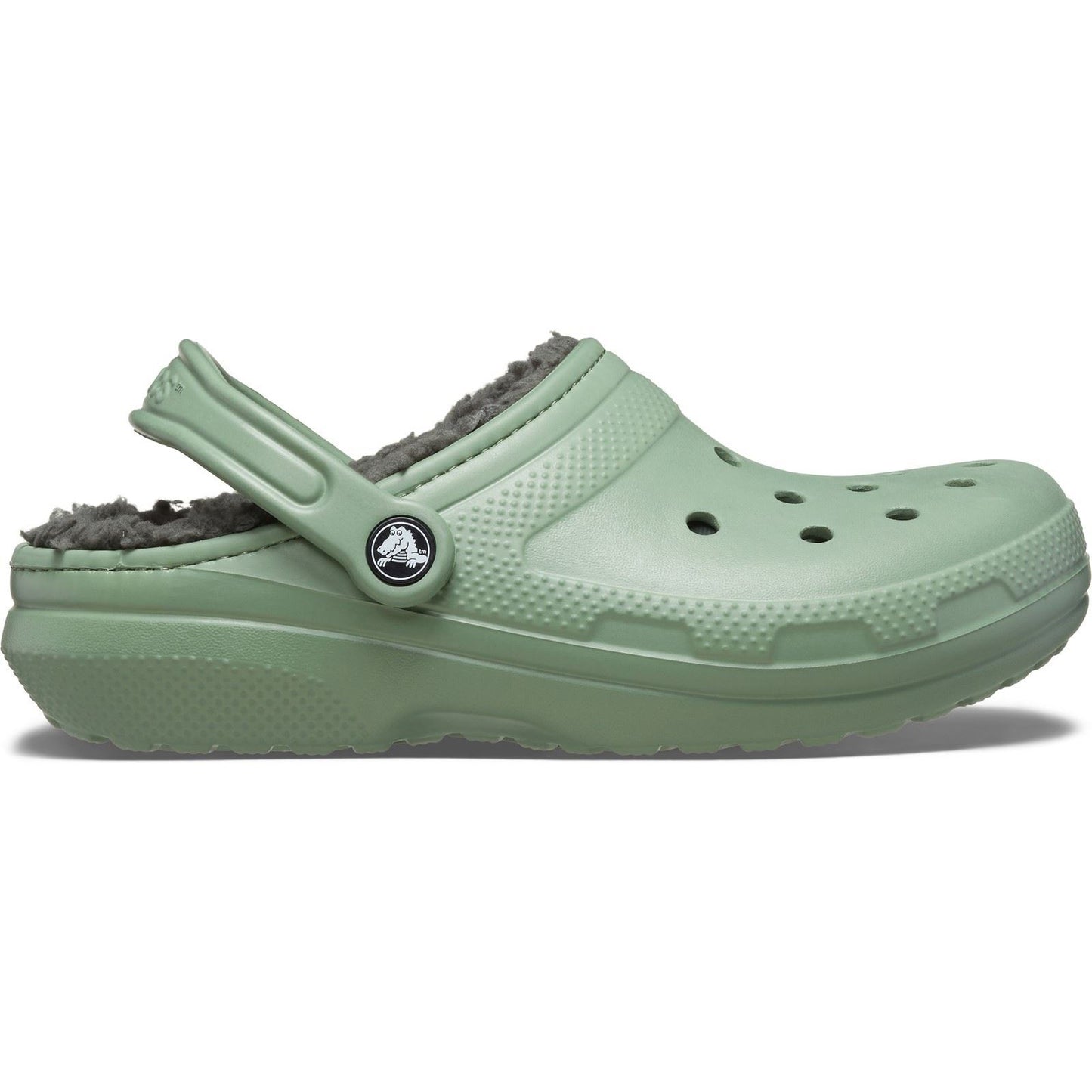 Crocs Men's Classic Lined Clog in Moss/Multi