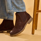Hush Puppies Russell Leather Men's Dark Brown Ankle Boots
