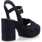 Hush Puppies Ophelia Suede Women's Navy Sandals