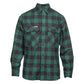 Hard Yakka Men's Long Sleeve Check Flannel Shirt in Green