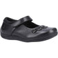 Hush Puppies Christina Leather Junior Black Shoes