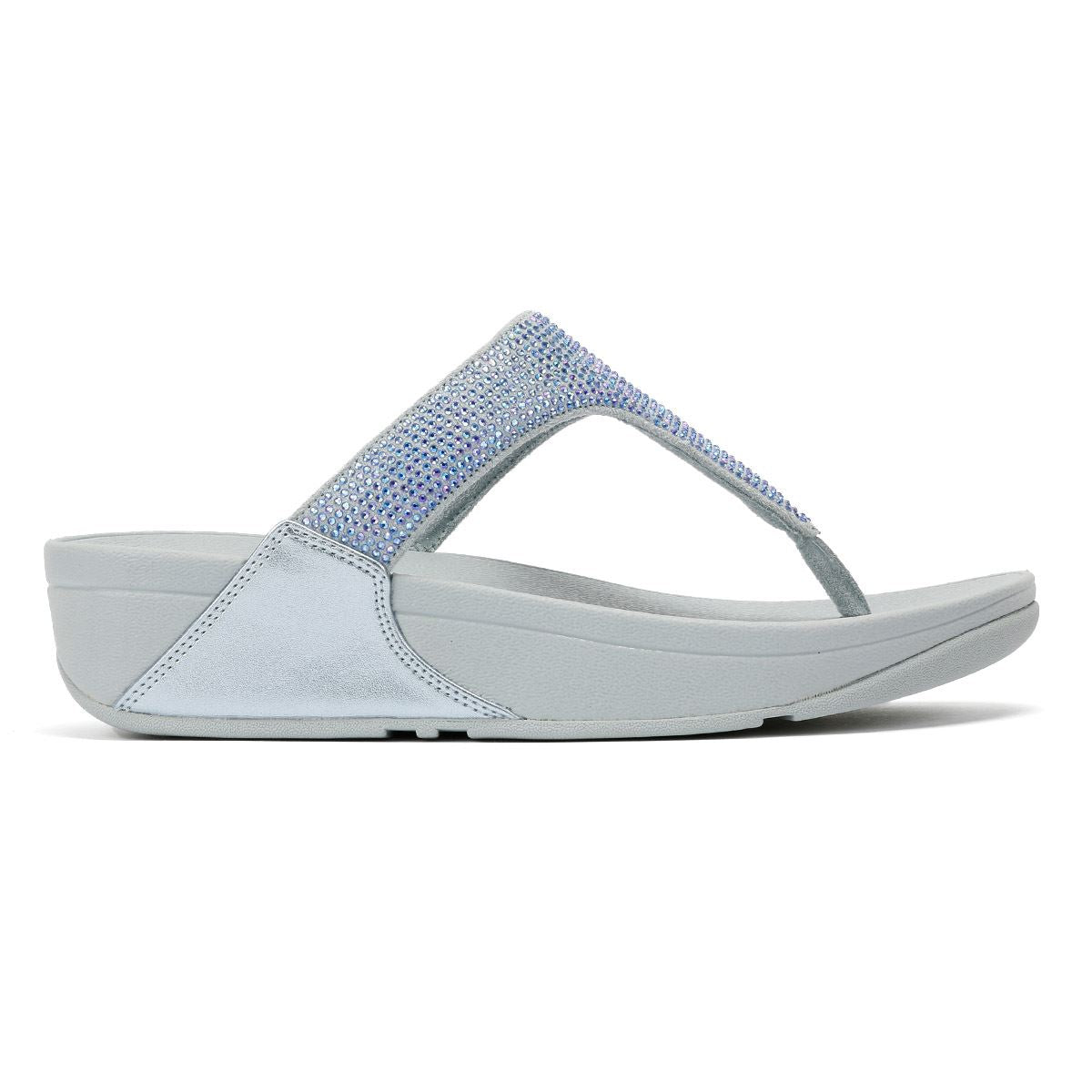 FitFlop Lulu Crystal Women's Quiet Blue Sandals