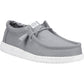 HEYDUDE Men's Wally Canvas Shoe in Light Grey