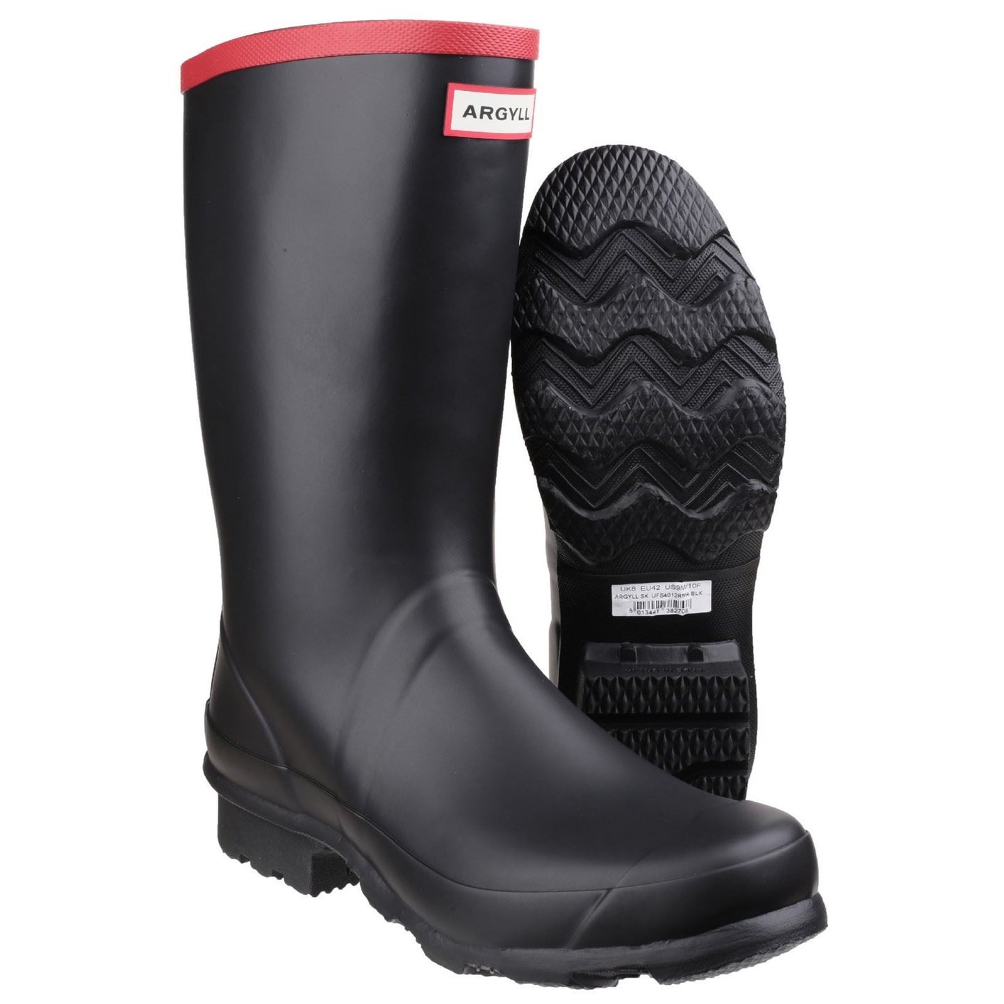 Hunter Unisex Argyll Short Knee Wellington in Black