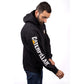 Caterpillar Men's Trademark Banner Hooded Sweatshirt in Black
