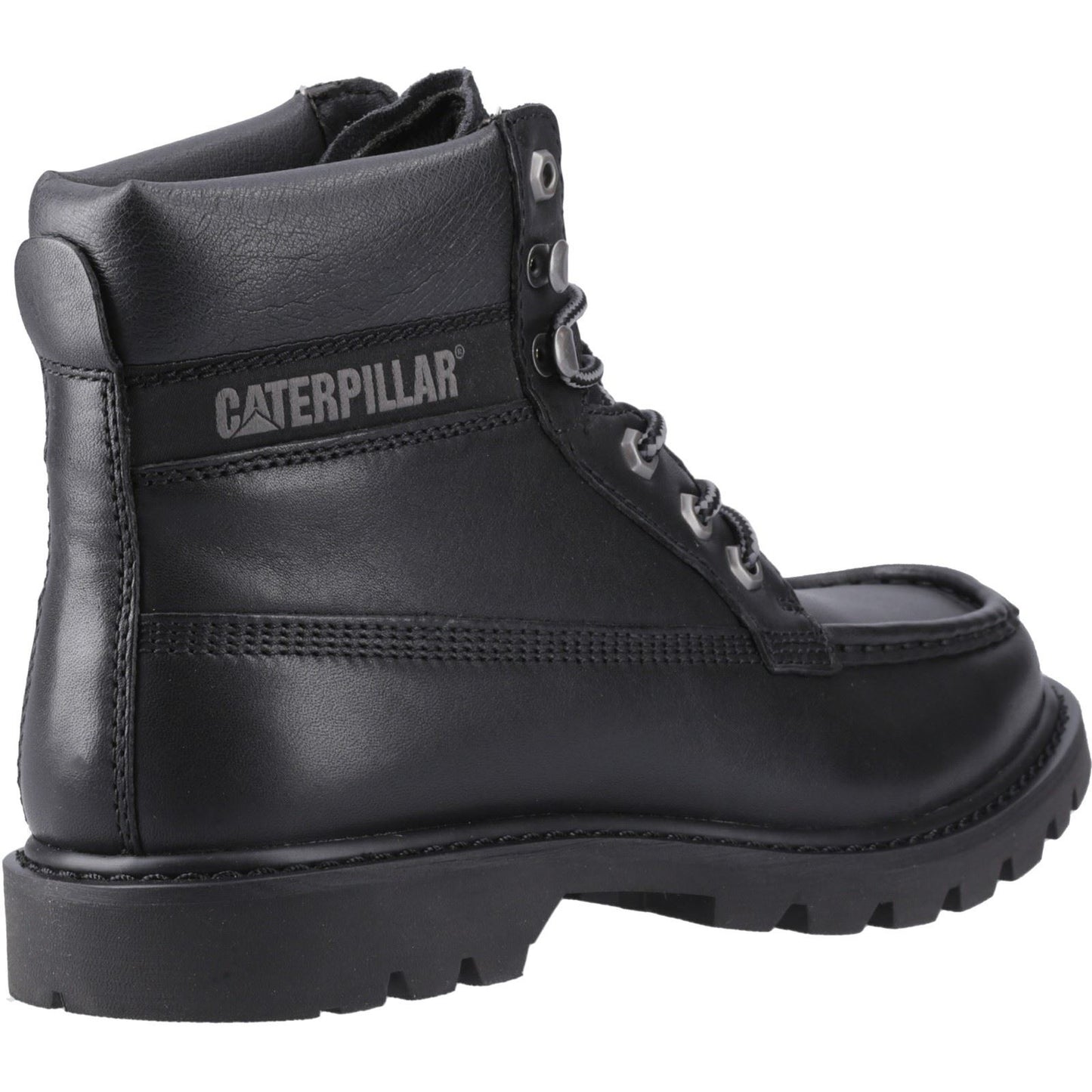 CAT Lifestyle Colorado Moc Toe Leather Men's Black Ankle Boots