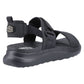 HEYDUDE Women's Collins Mono Sport Sandal in Black/Black