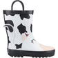 Cotswold Puddle 3D Rubber Unisex Kid's Black/White Wellington Boots