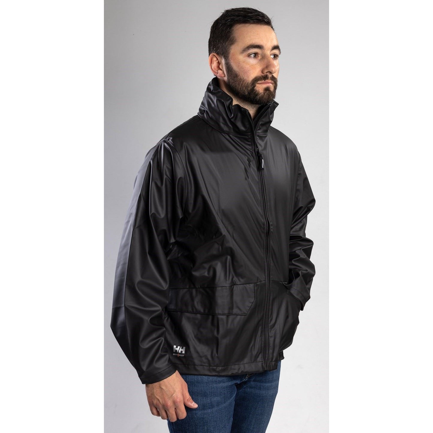 Helly Hansen Workwear Voss Unisex Adults Black Rain Jacket
