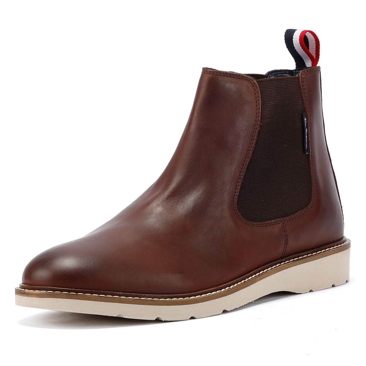 Ben Sherman - BS34633 MENS HAMPTON CHELSEA BOOT LEATHER BURGUNDY
