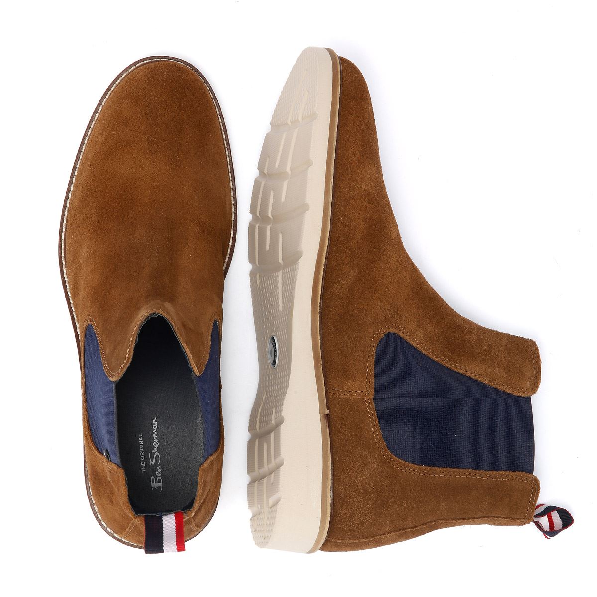 Ben Sherman - BS34634 MENS HAMPTON CHELSEA BOOT SUEDE TAN