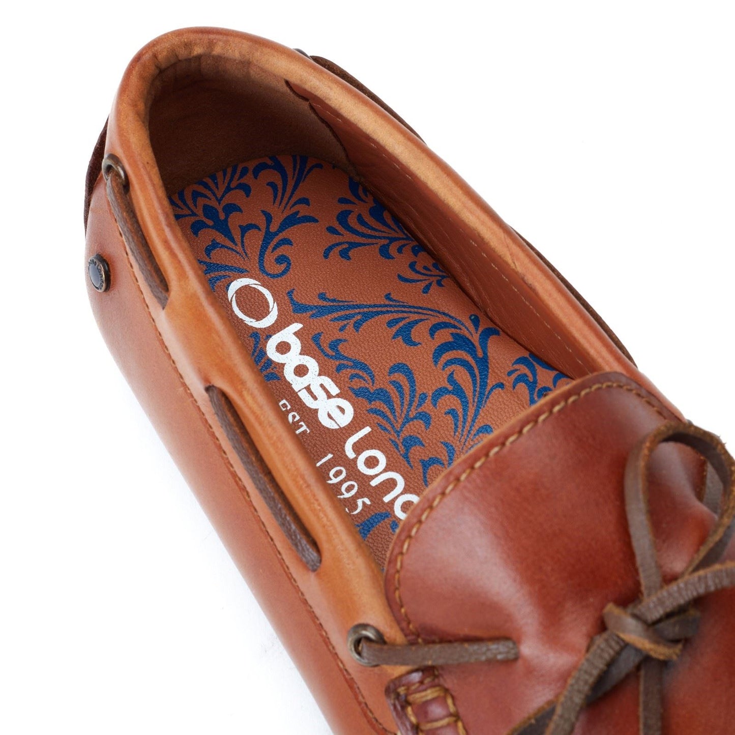 Base London Men's Brooks Driver Shoe in Burnt Tan