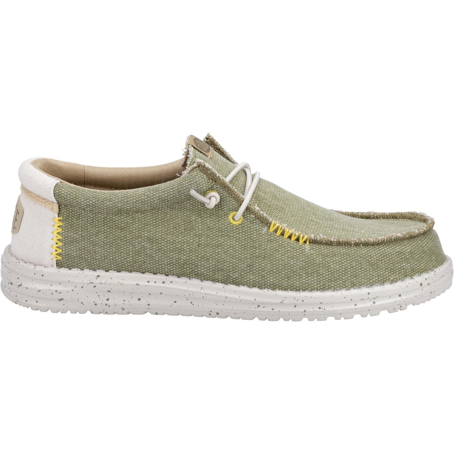 HEYDUDE Men's Wally Coastline Jute Shoe in Olive