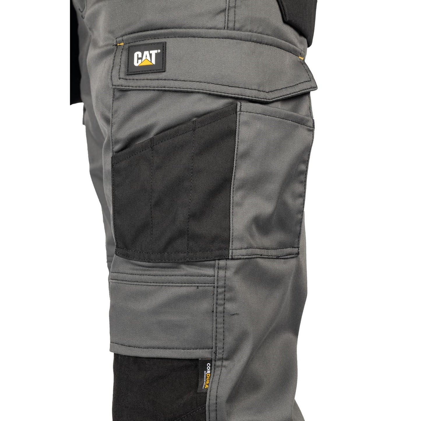 Caterpillar Essential Knee Pocket Stretch Holster Polyester Men's Grey Outdoor Trousers