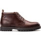 Base London Cobalt Leather Men's Brown Ankle Boots