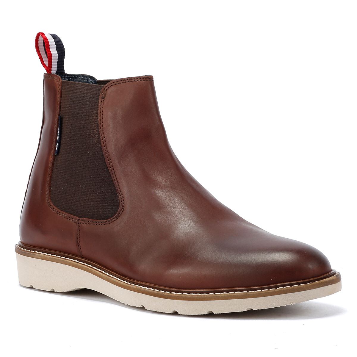 Ben Sherman - BS34633 MENS HAMPTON CHELSEA BOOT LEATHER BURGUNDY