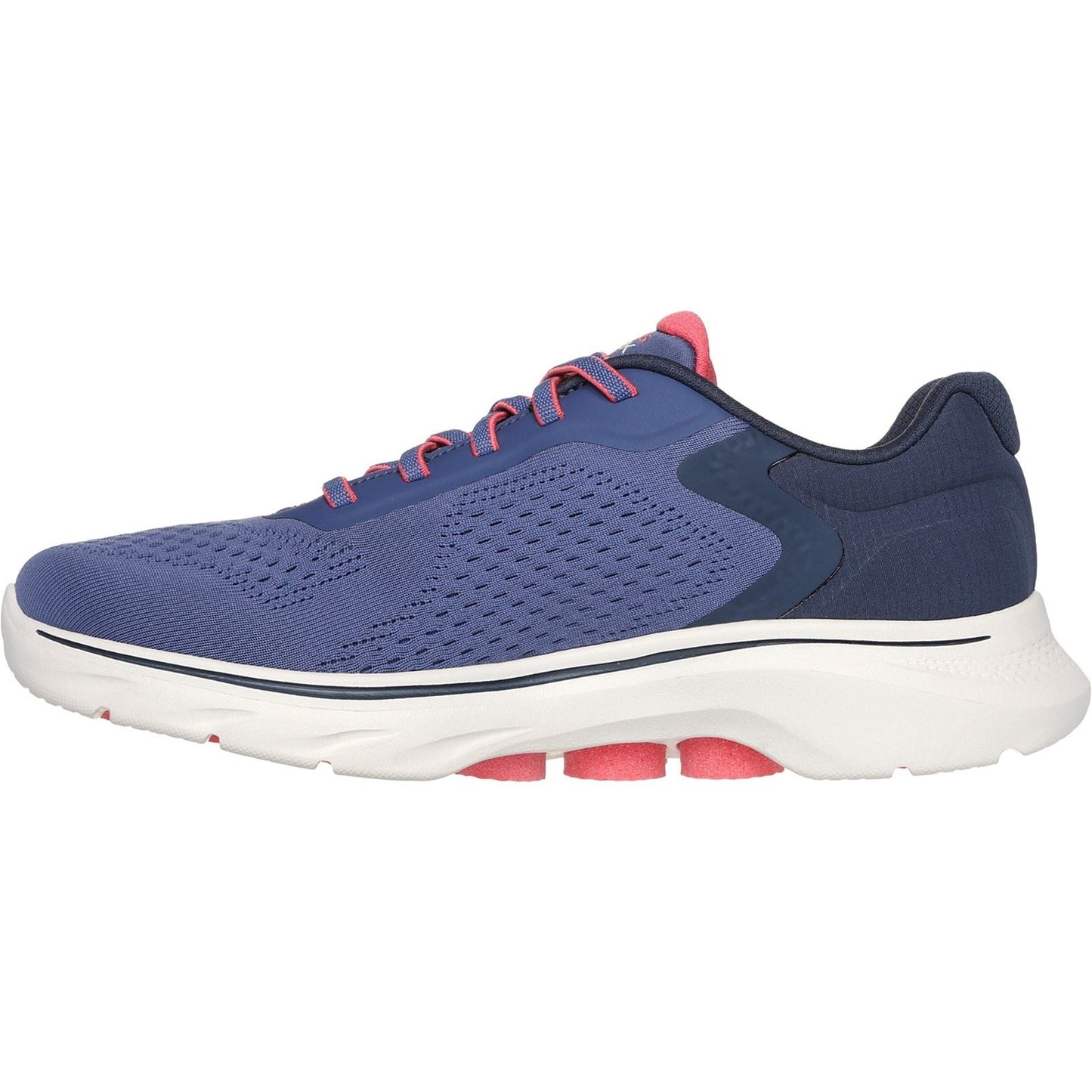 Skechers Women's GO WALK 7 - Cosmic Waves Trainers in Navy/Coral
