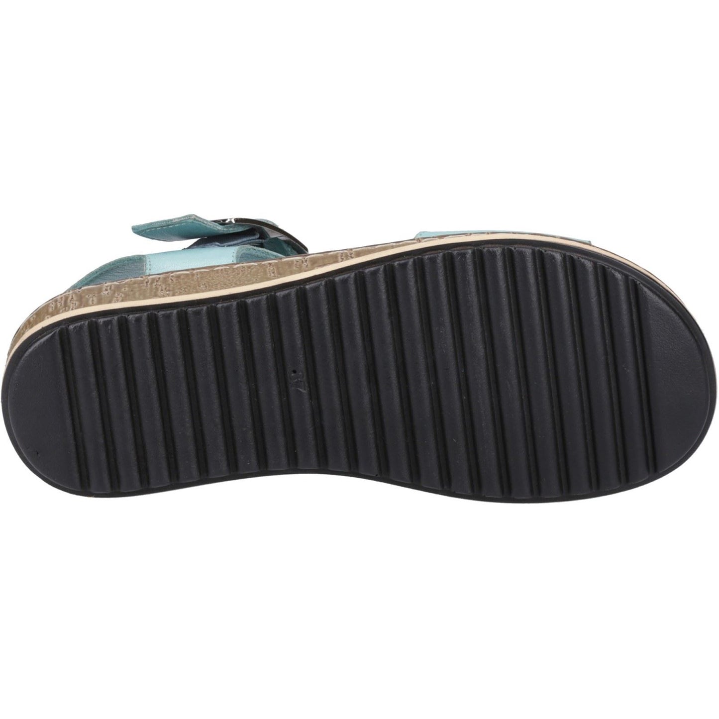Hush Puppies Ellie Leather Women's Aqua Sandals