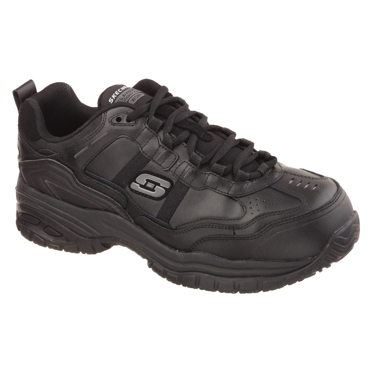 Skechers Workwear Soft Stride - Grinnell Suede Men's Black Safety Trainers