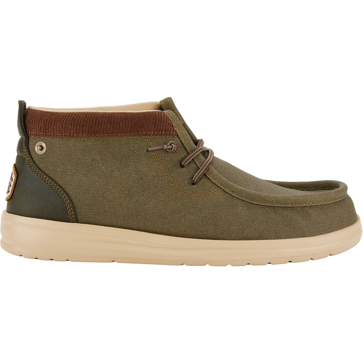 HEYDUDE Men's Wally Mid GripR Boots in Dusty Olive