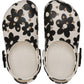 Crocs Classic Pop Petals EVA Girl's Summit White/Black Casual Shoes - Clogs