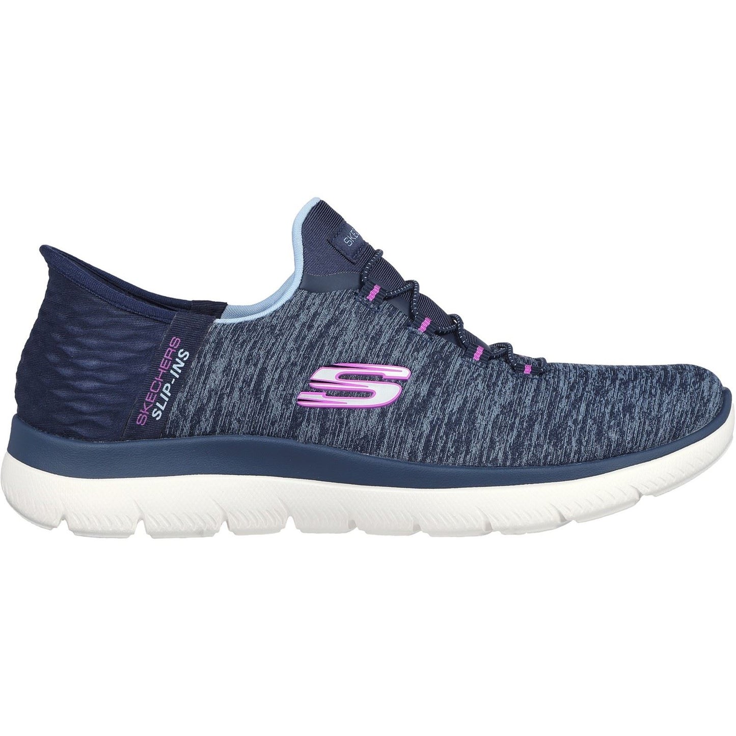 Skechers Women's Summits Dazzling Haze Shoes in Navy/Purple