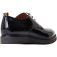 Base London Men's Roly Plain Toe Derby in Black