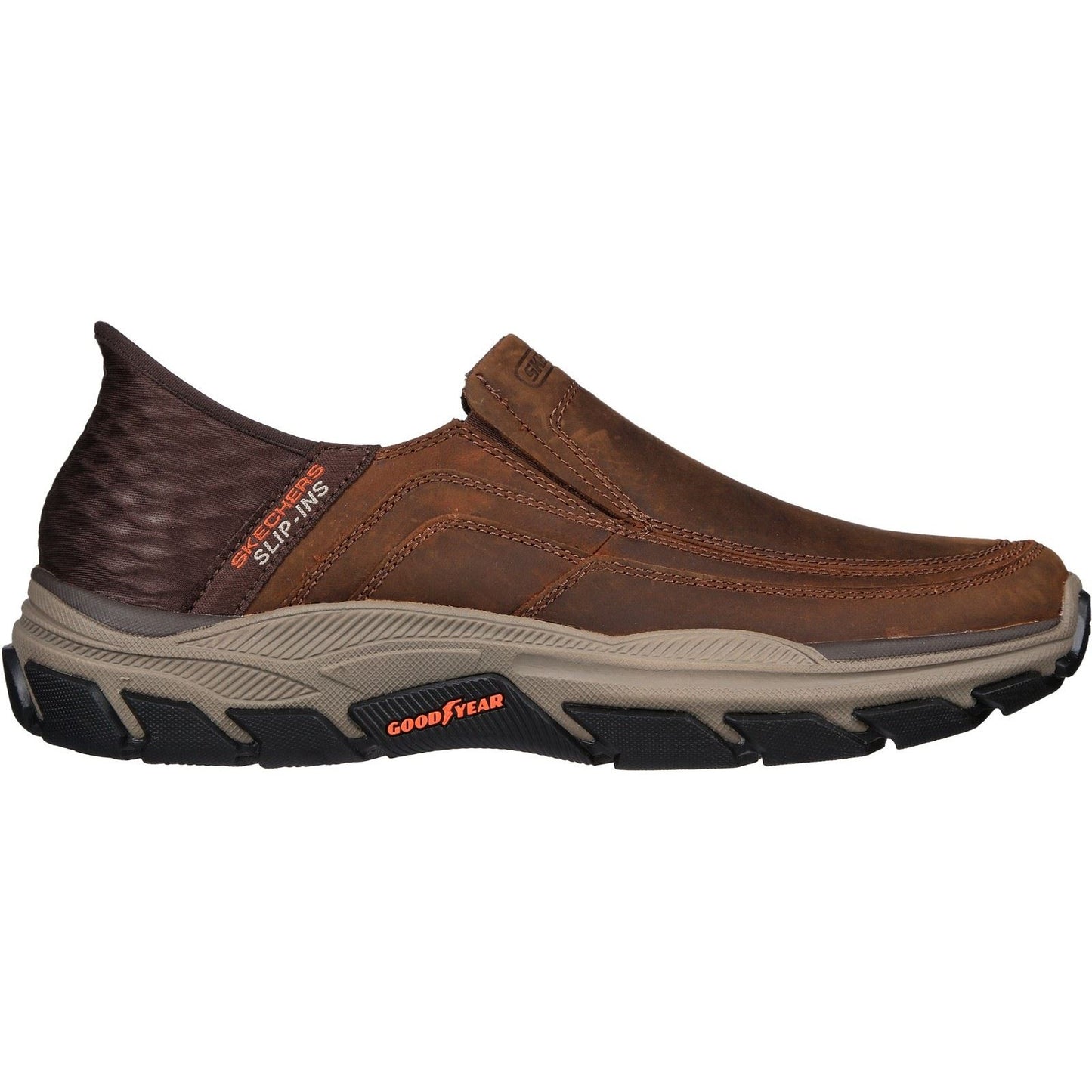 Skechers Men's Respected Elgin Shoes in Dark Brown