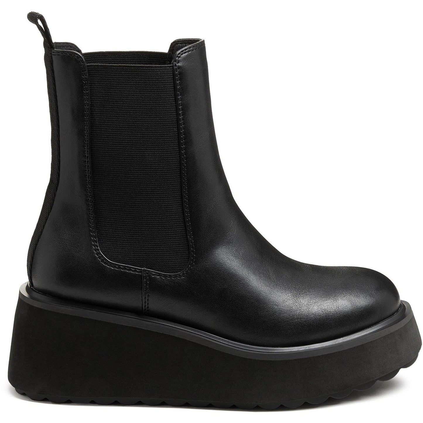 Rocket Dog Heyday Polyurethane Women's Black Flat Chelsea Boots