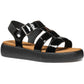 Geox D CAMALEI Synthetic Polyurethane Women's Black Sandals