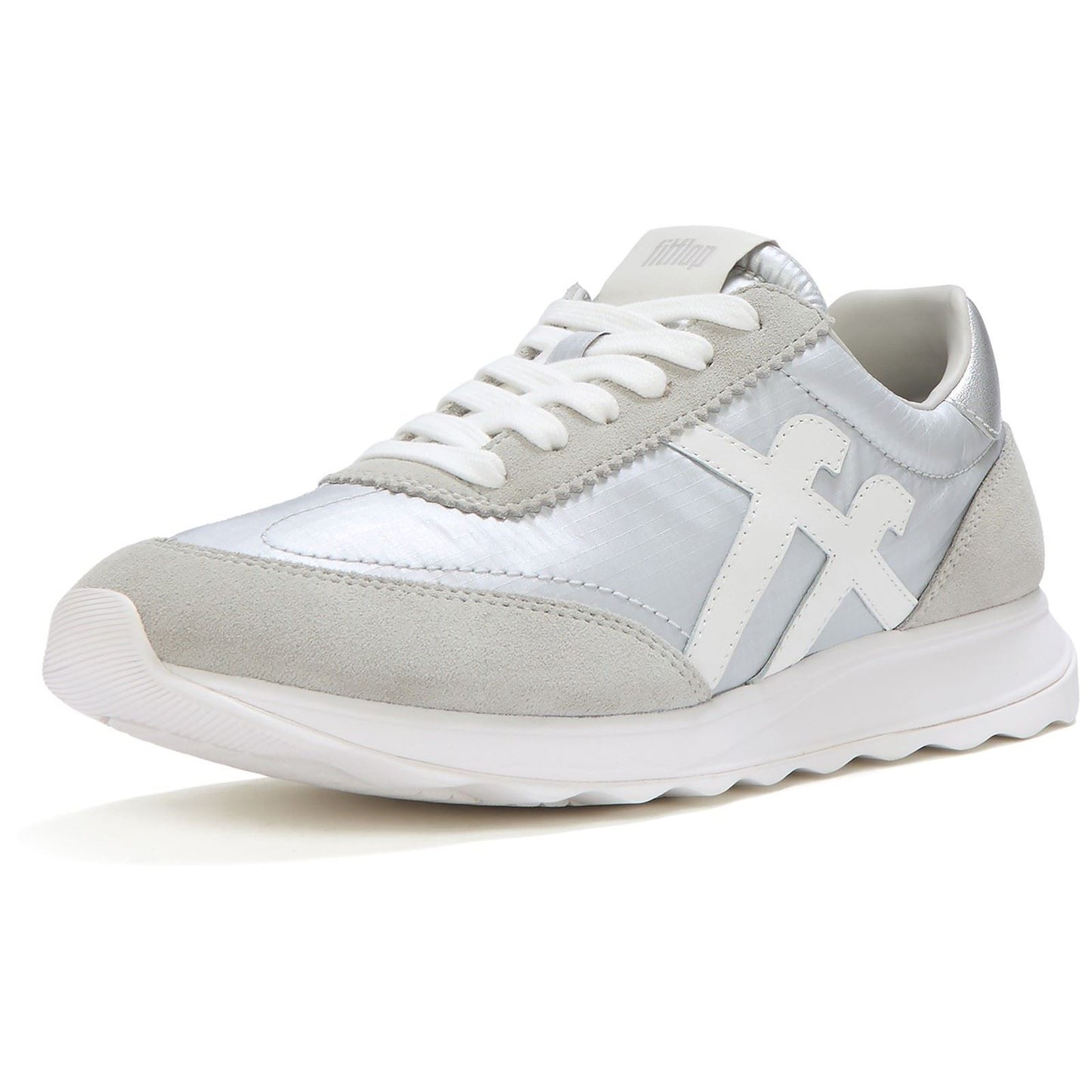 Fitflop(GARD) (18713291) (18713291) (44311-83053) WHITE RETRO-Q FF SNEAKER WHITE size 4