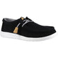 HEYDUDE Unisex Wally Craft Suede Shoe in Black