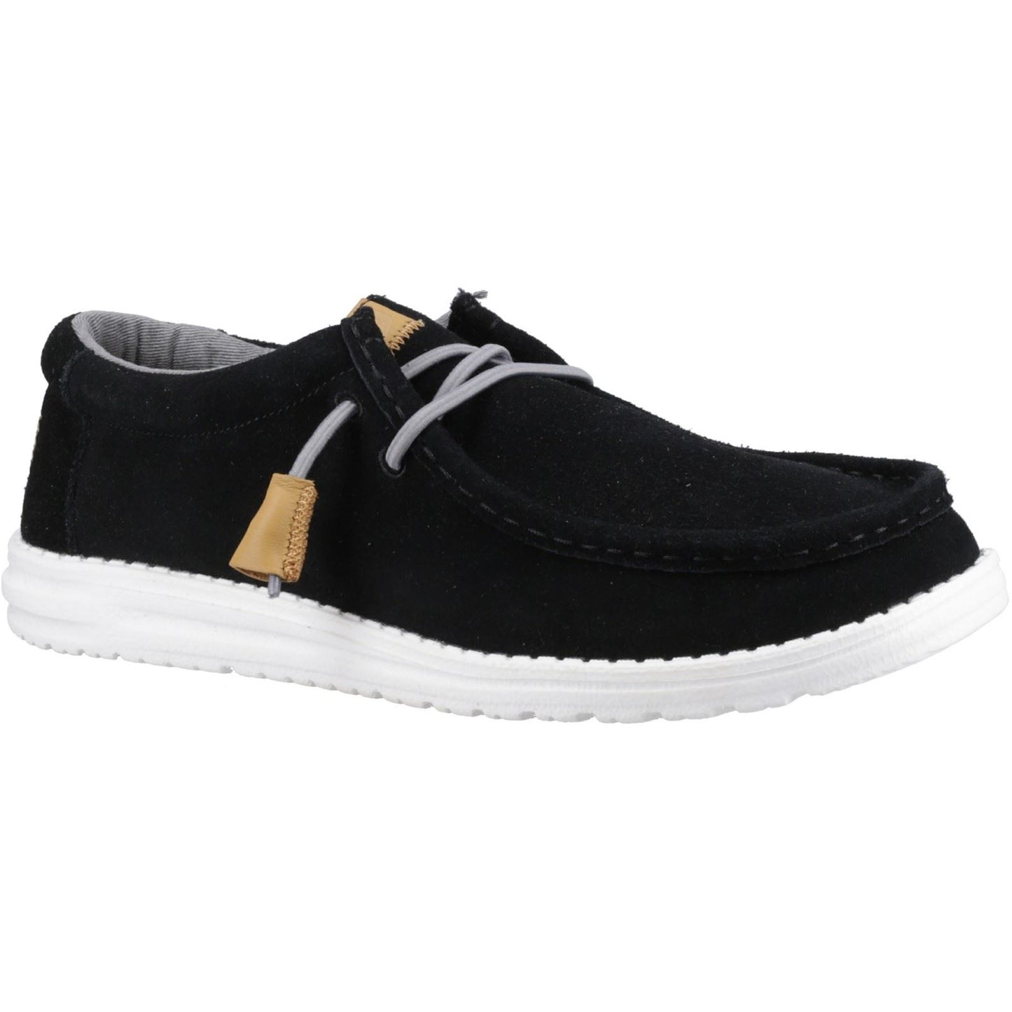 HEYDUDE Unisex Wally Craft Suede Shoe in Black