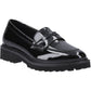 Hush Puppies Grazia Patent Leather Youth Black Loafers