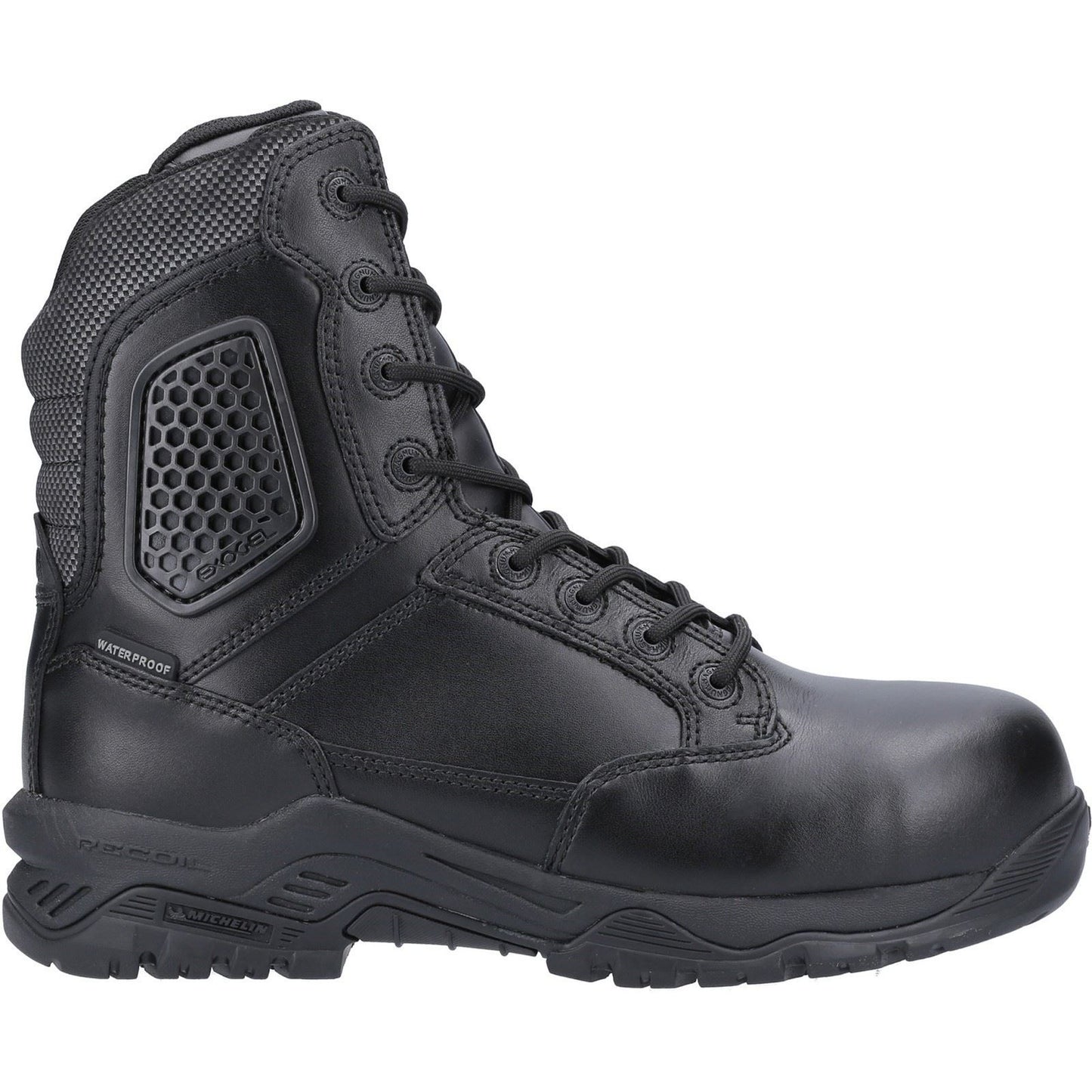 Magnum Strike Force 8.0 Side-Zip CT CP WP Uniform Safety Boot in Black