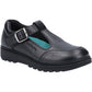 Hush Puppies Kerry Youth Girls Black Leather Shoes