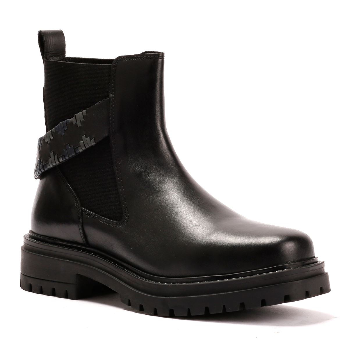 Osprey London The Guildford Chelsea Leather Women's Black Boots