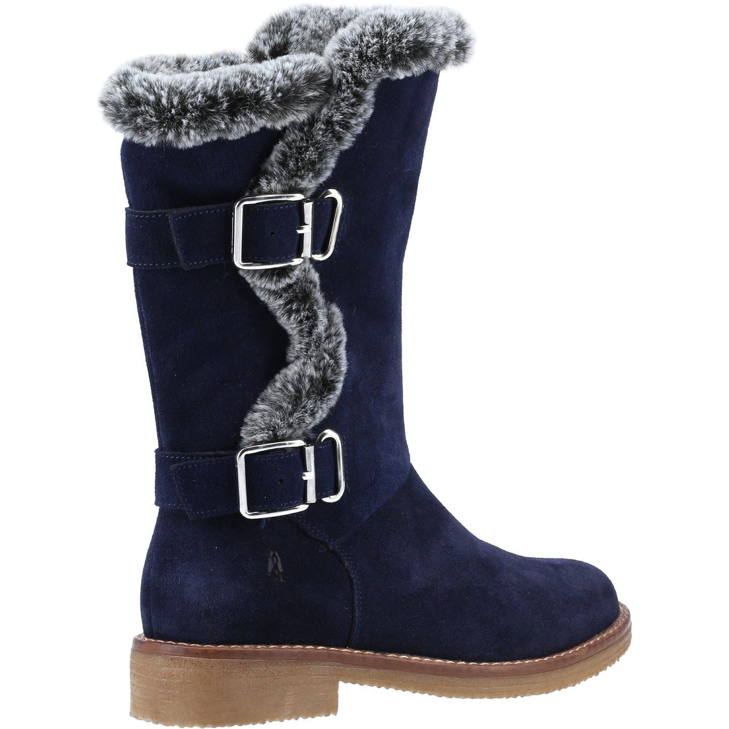 Hush Puppies Women's Megan Ladies Mid Boots in Navy