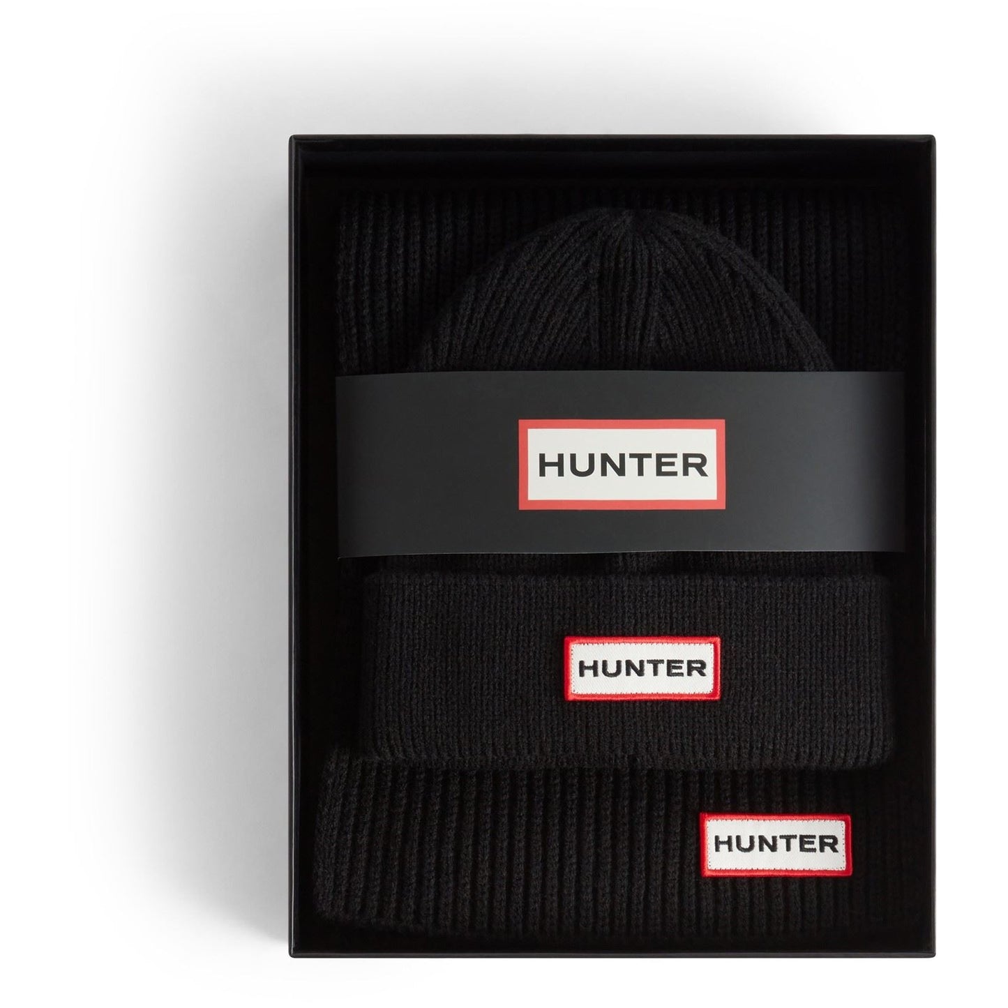 Hunter Jura Boxset Unisex Adults's Black Hat & Scarf Set