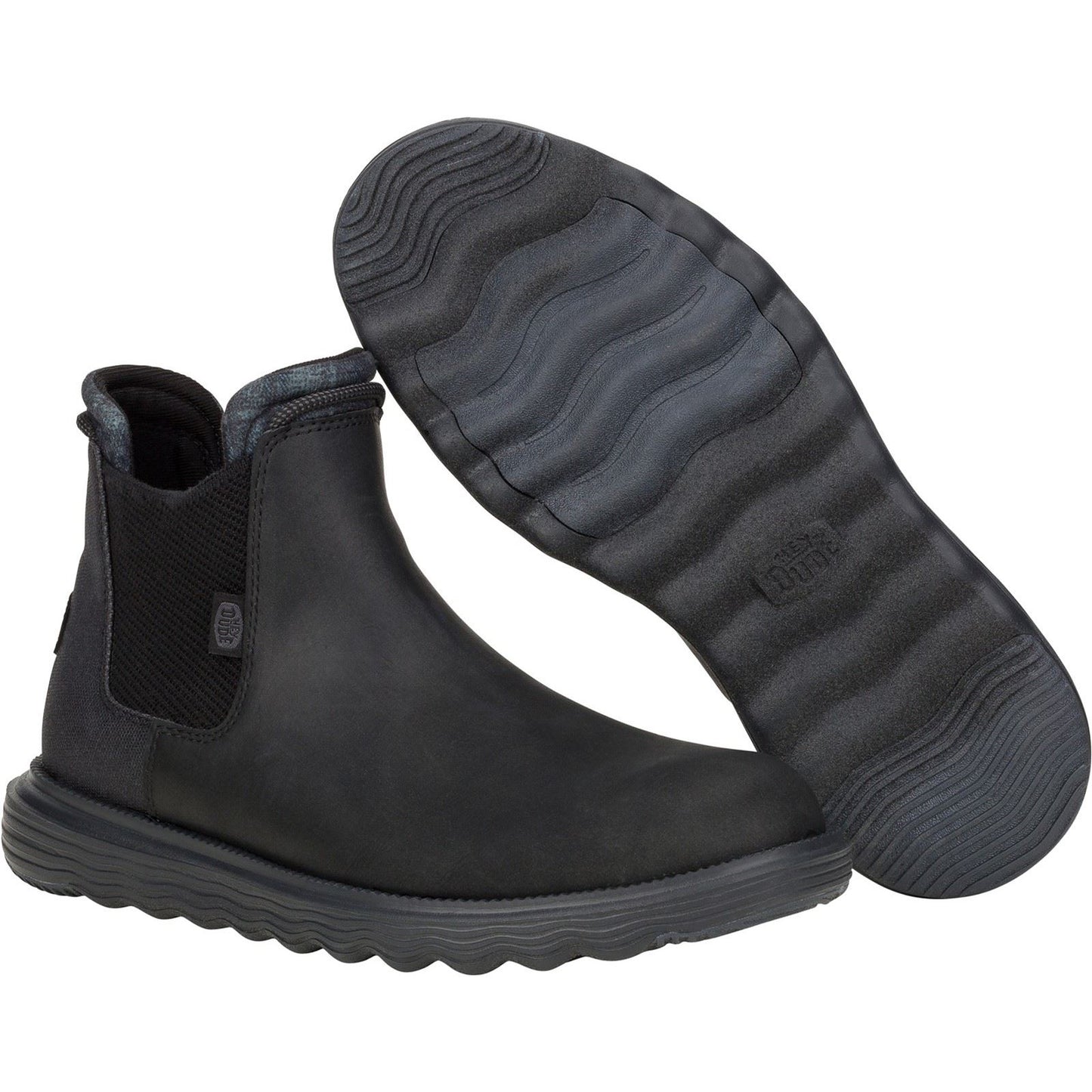 HEYDUDE Men's Branson Classic Boots in Black