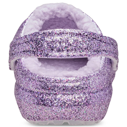 Crocs Classic Lined Clog Thermoplastic Kid's Purple Moon Clogs