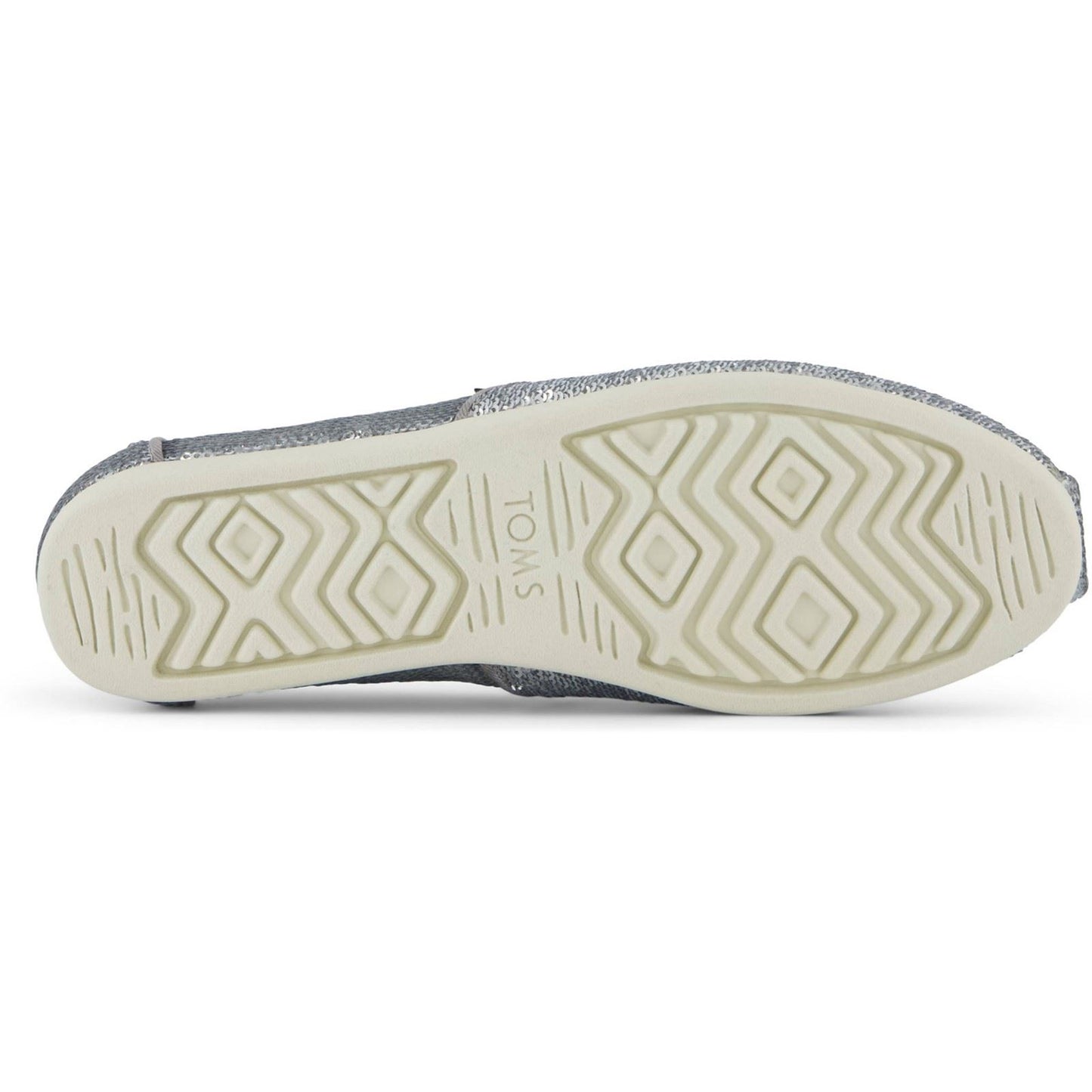 TOMS Alpargata Sequins Textile Women's Silver Espadrilles