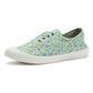 Penguin Anita Canvas Women's Sage Floral Pumps